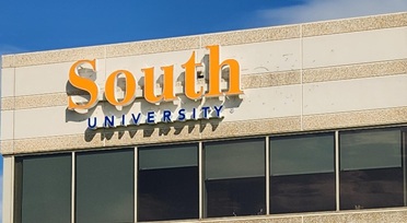 South University sign on building